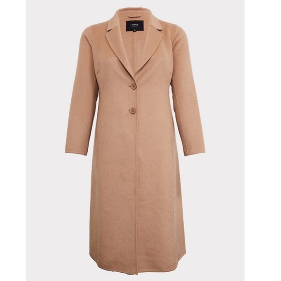 Torrid 3 TAUPE WOOLEN BUTTON FRONT DUSTER COAT - Picture 5 of 12